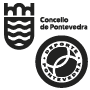 Logotipo del Concello de Pontevedra junto al membrete de la sección de deportes situado justo antes de la información del centro